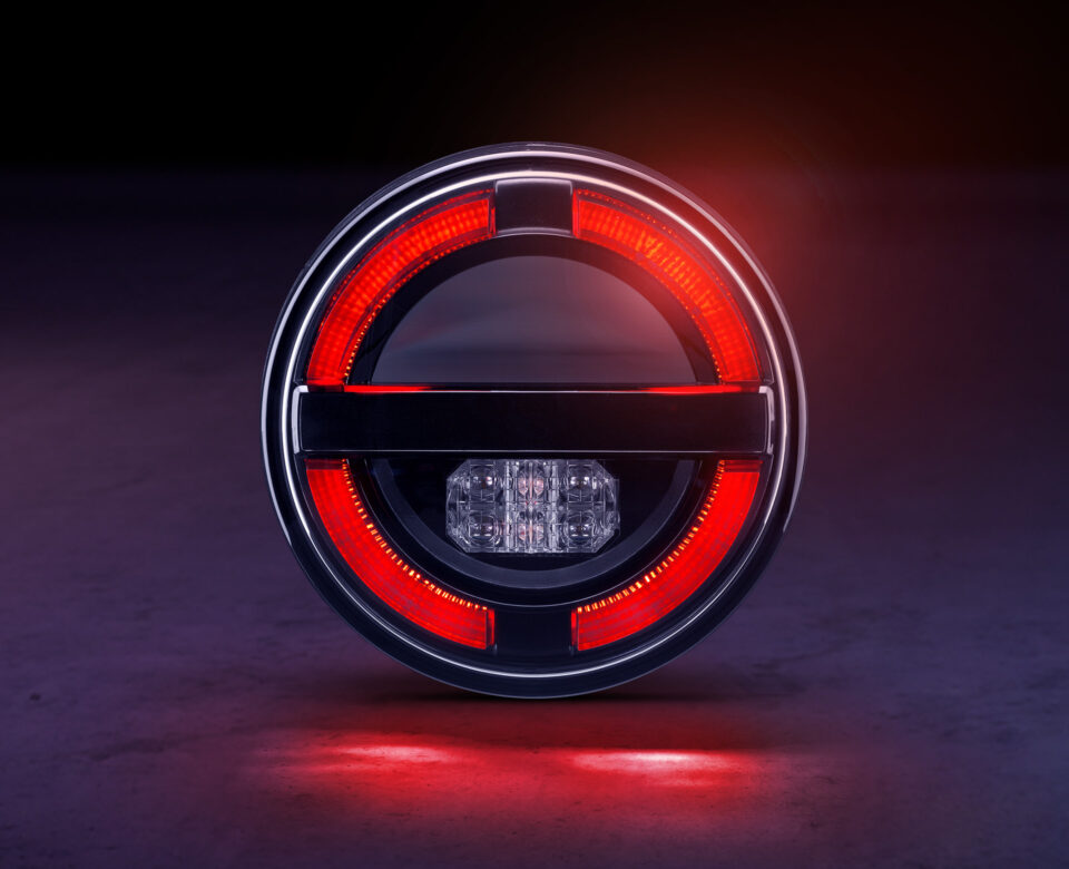 Nolden Nova 90 Rückleuchte mit LED-Technologie in rundem Design