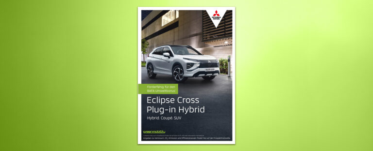 VOON Werbeagentur Case – Literaturkonzept Modellprospekt Mitsubishi Eclipse Cross Plug-in Hybrid Titel und erste Doppelseite