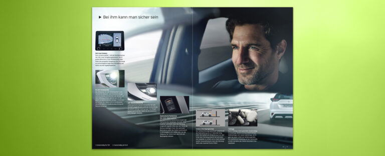 VOON Werbeagentur Case – Literaturkonzept Modellprospekt Mitsubishi Eclipse Cross Plug-in Hybrid Doppelseiten-Beispiele 2