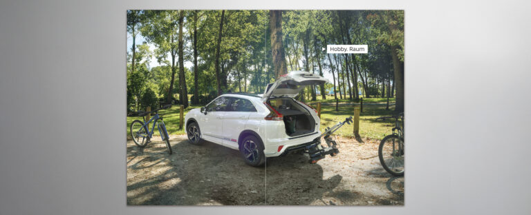 VOON Werbeagentur Case – Literaturkonzept Zubehörprospekt Mitsubishi Eclipse Cross Plug-in Hybrid Doppelseiten-Beispiele 2