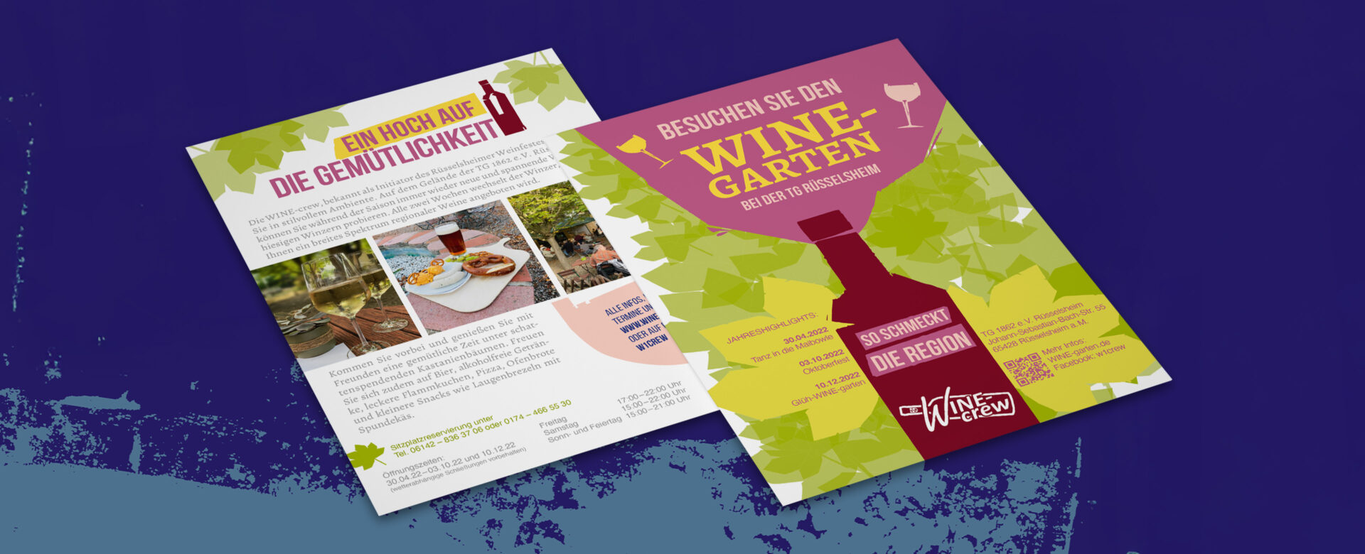 VOON Werbeagentur Case – Flyer für die WINE-crew