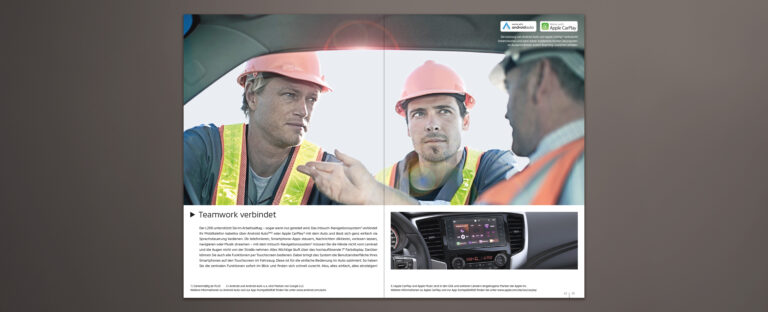 VOON Werbeagentur Case – Literaturkonzept Modellprospekt Mitsubishi L200 Doppelseiten-Beispiele 1