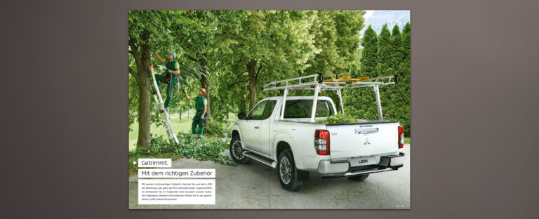 VOON Werbeagentur Case – Literaturkonzept Modellprospekt Mitsubishi L200 Doppelseiten-Beispiele 3