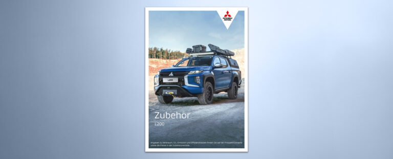 VOON Werbeagentur Case – Literaturkonzept Zubehörprospekt Mitsubishi L200 Titel und erste Doppelseite