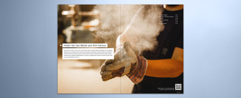 VOON Werbeagentur Case – Literaturkonzept Zubehörprospekt Mitsubishi L200 Titel und erste Doppelseite