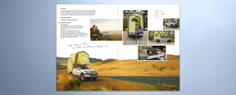 VOON Werbeagentur Case – Literaturkonzept Zubehörprospekt Mitsubishi L200 Doppelseiten-Beispiele 4