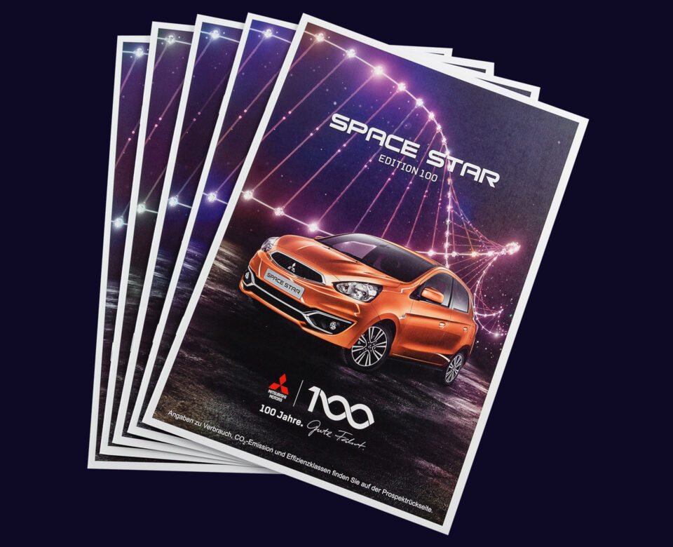 VOON Werbeagentur Case – Sondermodellprospekte Mitsubishi Jubiläumskampagne Visual 2