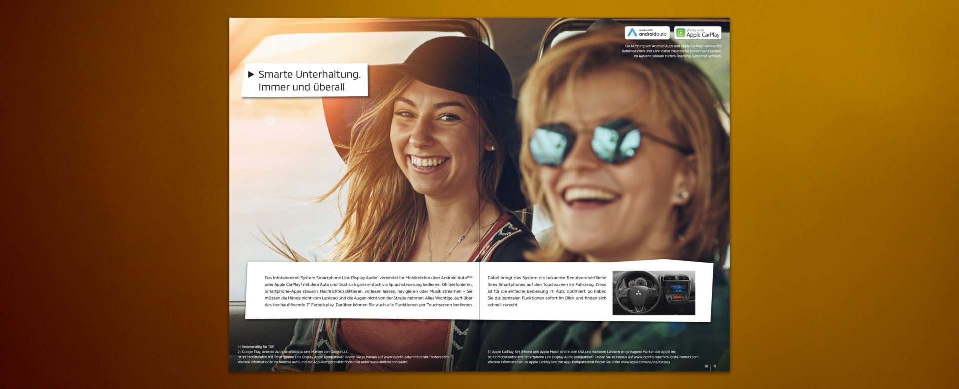 VOON Werbeagentur Case – Literaturkonzept Modellprospekt Mitsubishi Space Star Titel und erste Doppelseite