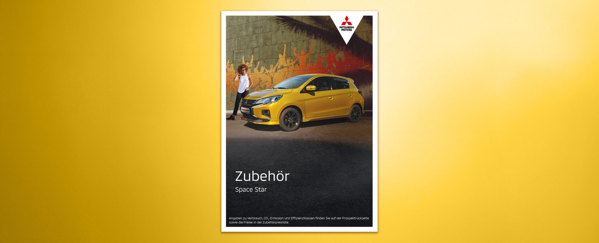 VOON Werbeagentur Case – Literaturkonzept Zubehörprospekt Mitsubishi Space Star Titel und erste Doppelseite