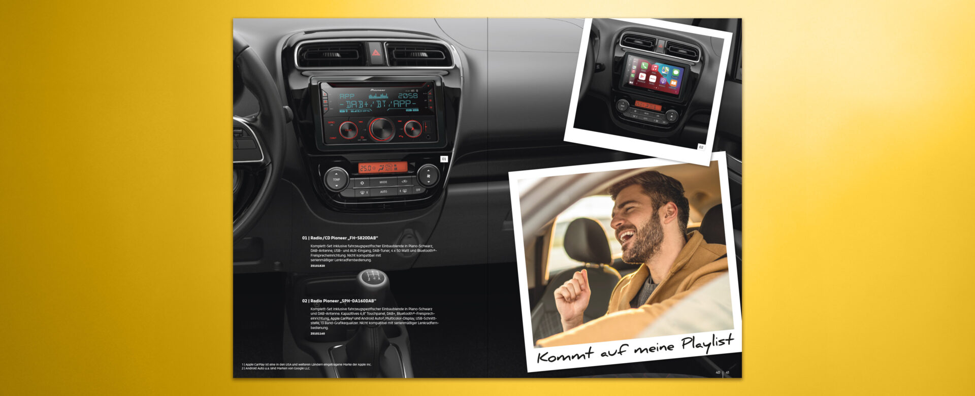 VOON Werbeagentur Case – Literaturkonzept Zubehörprospekt Mitsubishi Space Star Doppelseiten-Beispiele 5