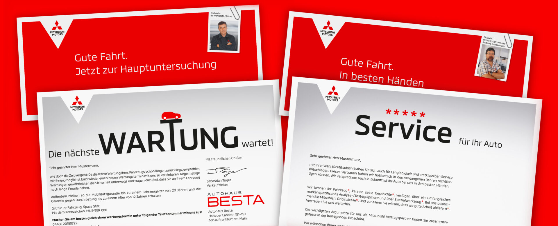 VOON Werbeagentur Case – Mitsubishi Kundenkontaktprogramm Wartungserinnerung