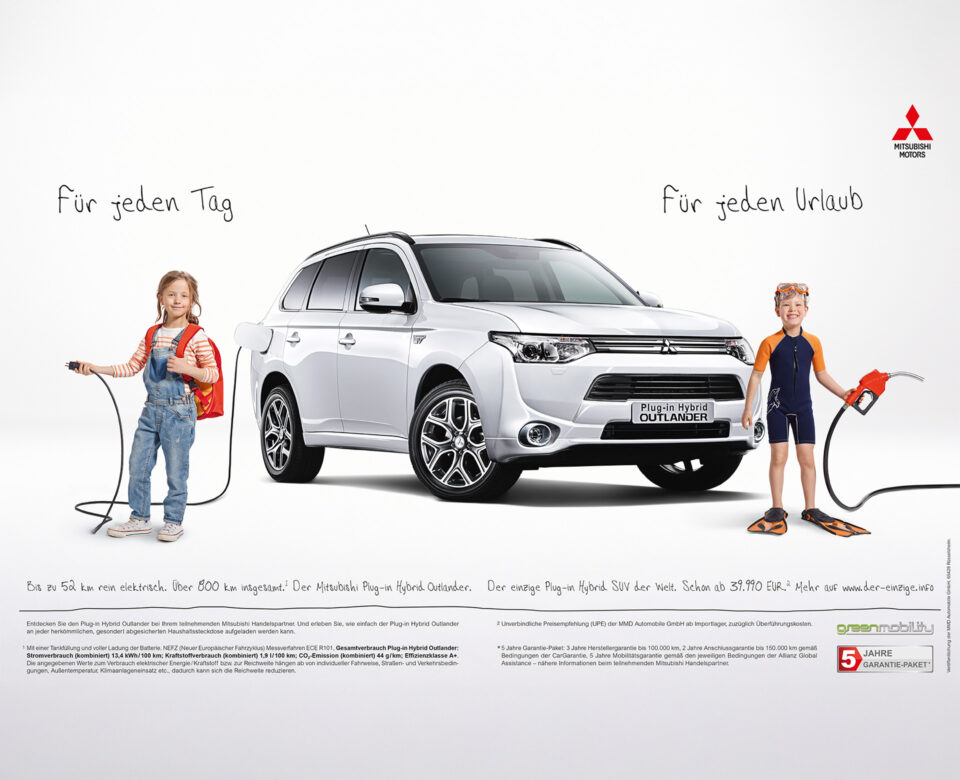 VOON Werbeagentur Case – Mitsubishi Launchkampagne Outlander PHEV Printanzeige 3