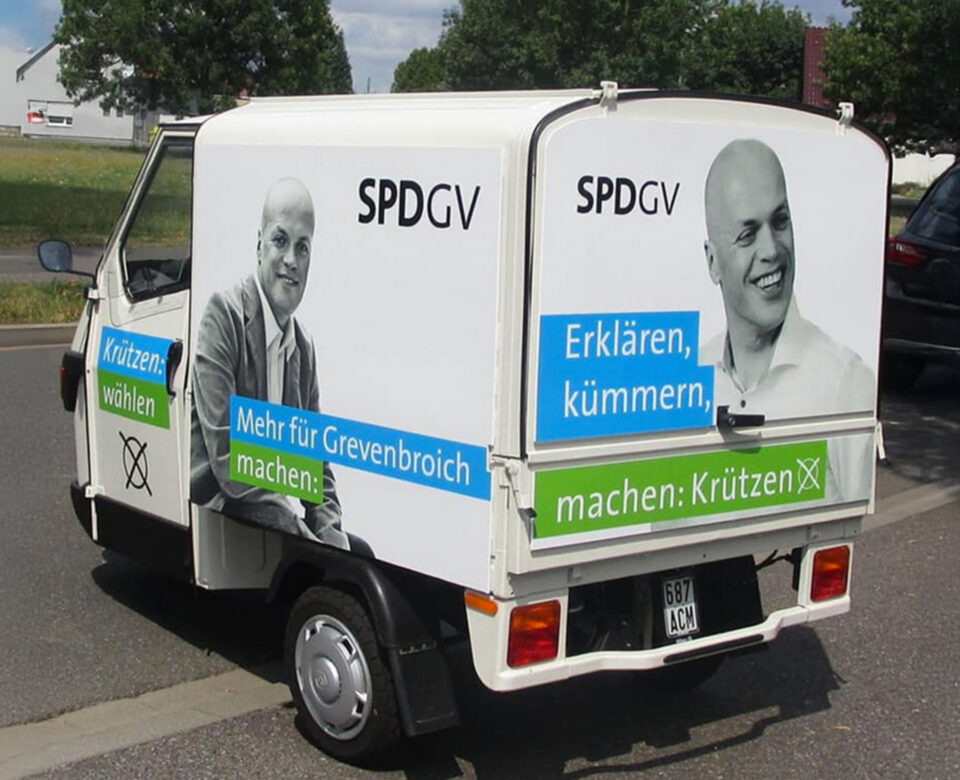 VOON Werbeagentur Case – Wahlkampagne SPD Grevenbroich Außenwerbung 3