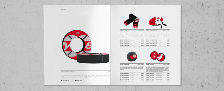 VOON Werbeagentur Case – Literaturkonzept für gym80 Produktbroschüre Functional Performance, Doppelseiten 4