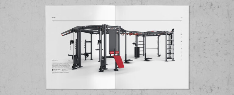 VOON Werbeagentur Case – Literaturkonzept für gym80 Produktbroschüre Functional Performance, Doppelseiten 5