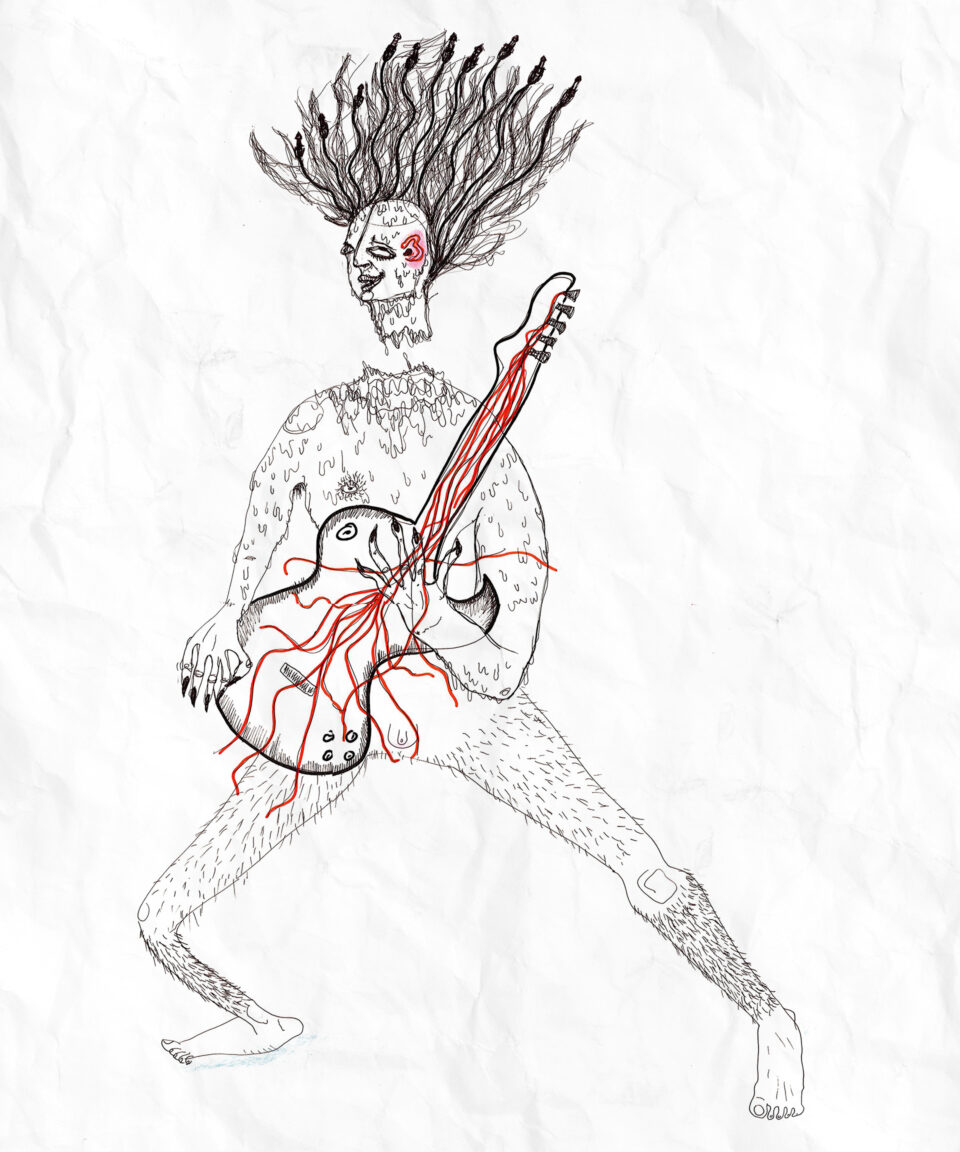 VOON Werbeagentur Case – hören hoch 2 Kampagne Ohrgasmus Skizze 1