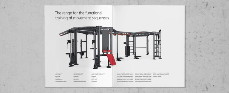 VOON Werbeagentur Case – Literaturkonzept für gym80 Imagebroschüre, Doppelseiten 15