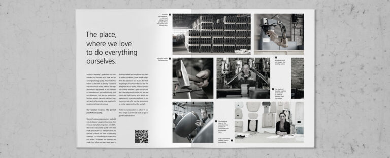 VOON Werbeagentur Case – Literaturkonzept für gym80 Imagebroschüre, Doppelseiten 6