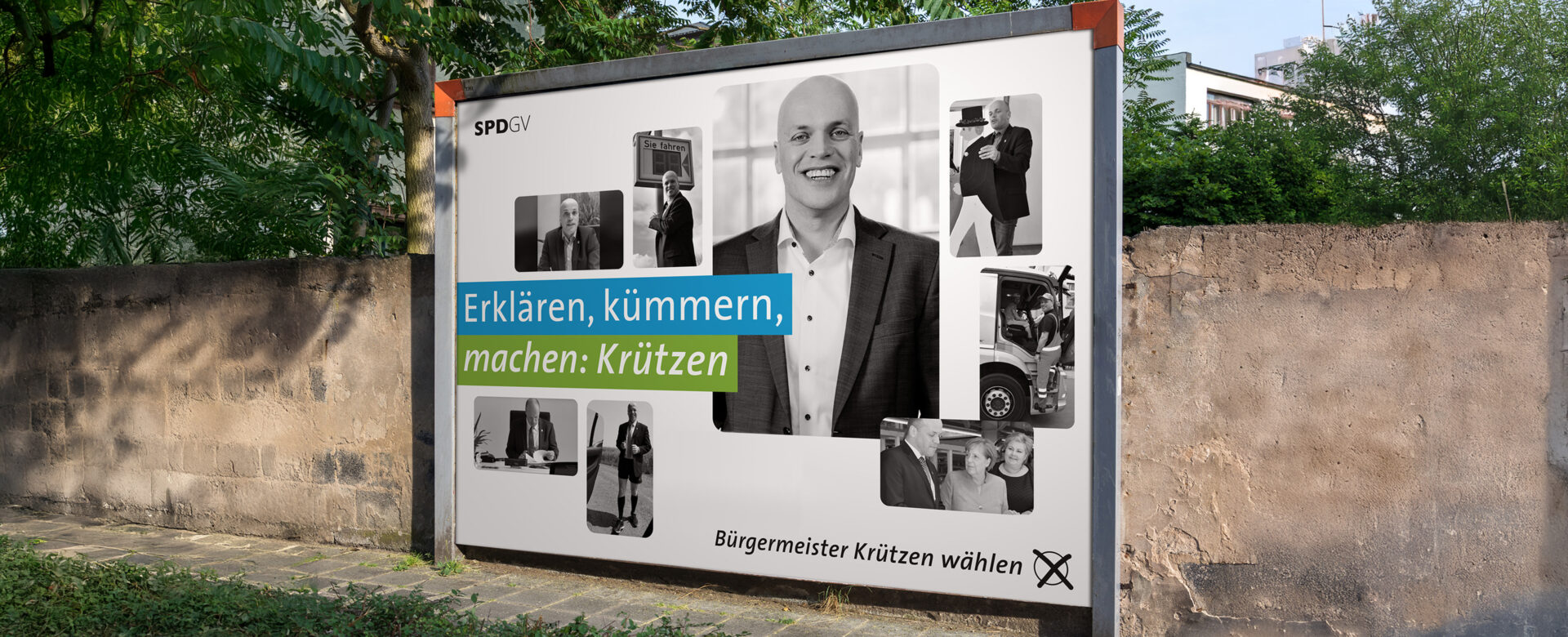 VOON Werbeagentur Case – Wahlkampagne SPD Grevenbroich Außenwerbung 1