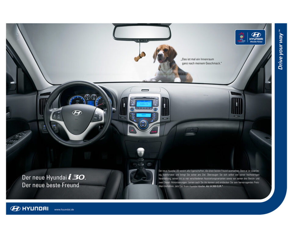 Hyundai Modellkampagne „Der neue beste Freund“ Printanzeige 4