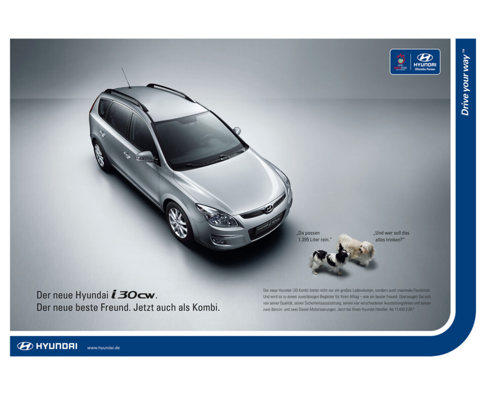 Hyundai Modellkampagne „Der neue beste Freund“ Printanzeige 6