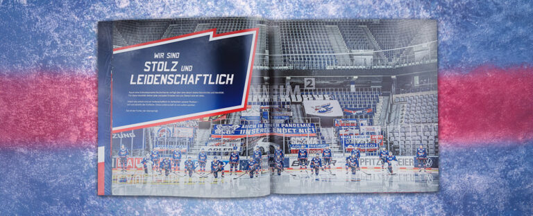 VOON Werbeagentur Case – Adler Mannheim Markenbuch Innenseiten 2