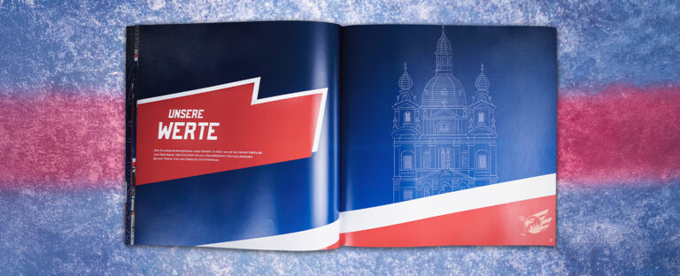 VOON Werbeagentur Case – Adler Mannheim Markenbuch Innenseiten 3