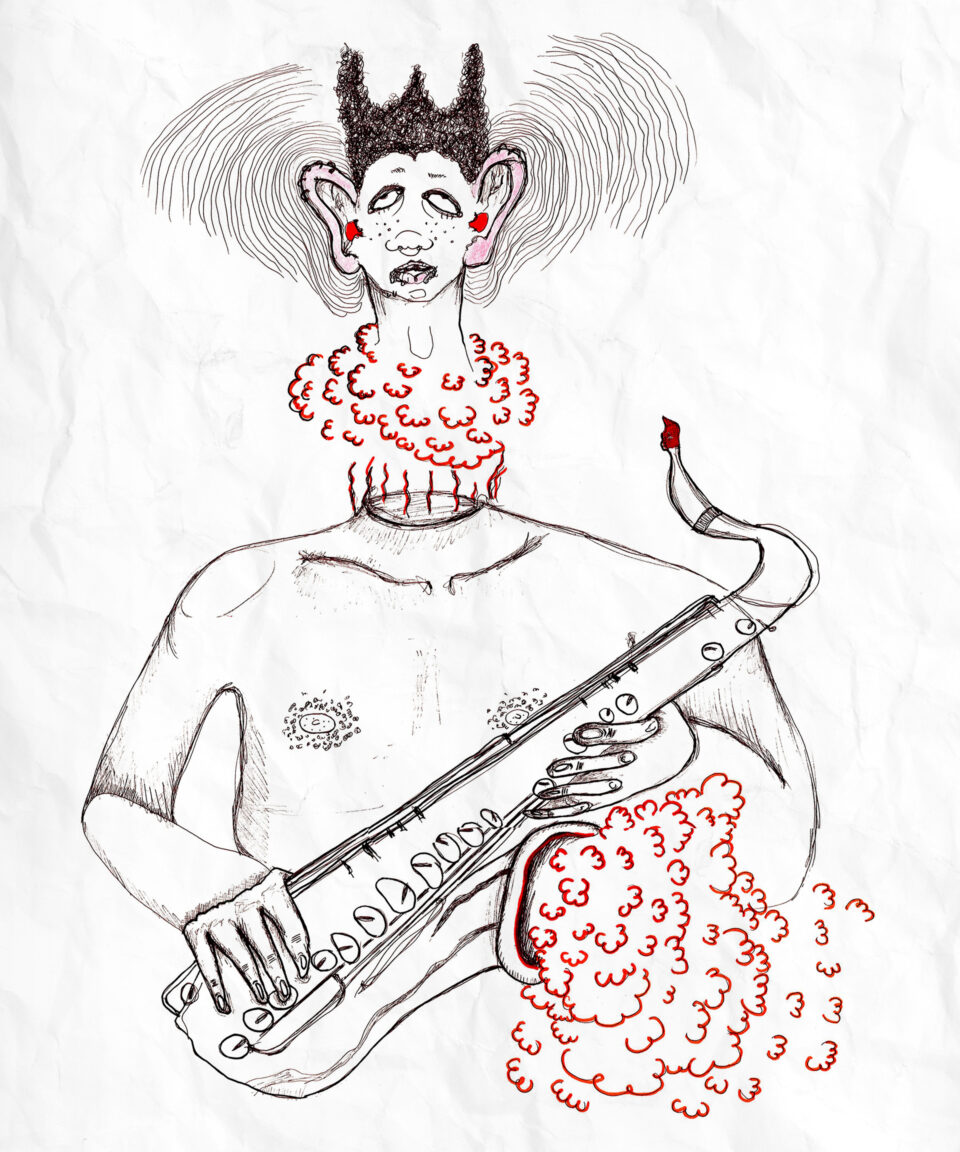 VOON Werbeagentur Case – hören hoch 2 Kampagne Ohrgasmus Skizze 2